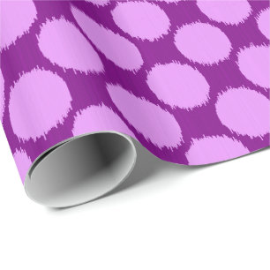 Giant Ikat Stippen, orchidee en amethyst paars Cadeaupapier