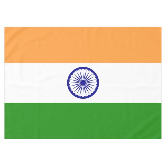 Giant Indian Flag Tablecloth Tafelkleed (Voorkant (Horizontaal))