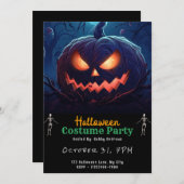 Giant Jack-O' lantaarn zwart Halloween Kaart (Voorkant / Achterkant)