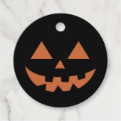 Giant Jack O' Lantern Face Halloween Pumpkin Bedankjes Labels (Voorkant)