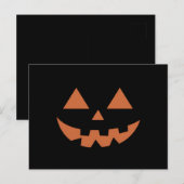 Giant Jack O' Lantern Face Halloween Pumpkin Briefkaart (Voorkant / Achterkant)