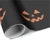 Giant Jack O' Lantern Face Halloween Pumpkin Cadeaupapier (Rol Hoek)