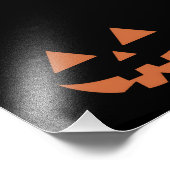 Giant Jack O' Lantern Face Halloween Pumpkin Foto Afdruk (Hoek)