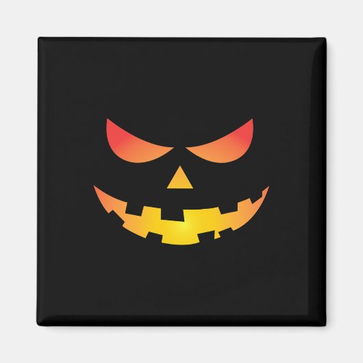 Giant Jack O' Lantern Face Halloween Pumpkin Fun Magneet (Voorkant)
