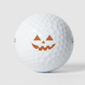 Giant Jack O' Lantern Face Halloween Pumpkin Golfballen (Voorkant)