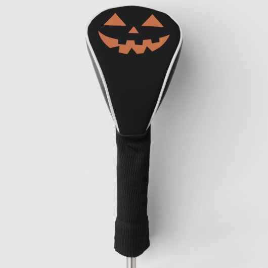 Giant Jack O' Lantern Face Halloween Pumpkin Golfheadcover (Voorkant)
