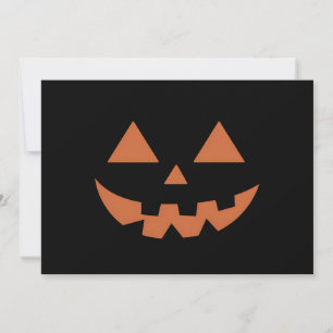 Giant Jack O' Lantern Face Halloween Pumpkin Kaart