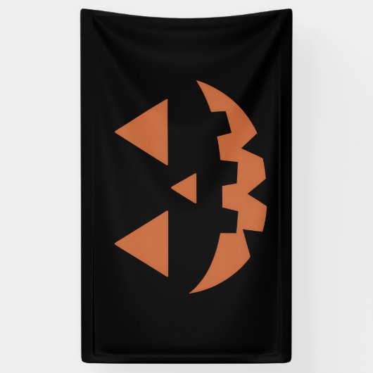 Giant Jack O' Lantern Face Halloween Pumpkin Spandoek (Verticaal)