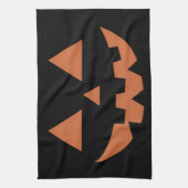 Giant Jack O' Lantern Face Halloween Pumpkin Theedoek (Verticaal)