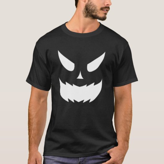 Giant Jack O Lantern Face Scary Halloween Pumpki T-shirt (Voorkant)