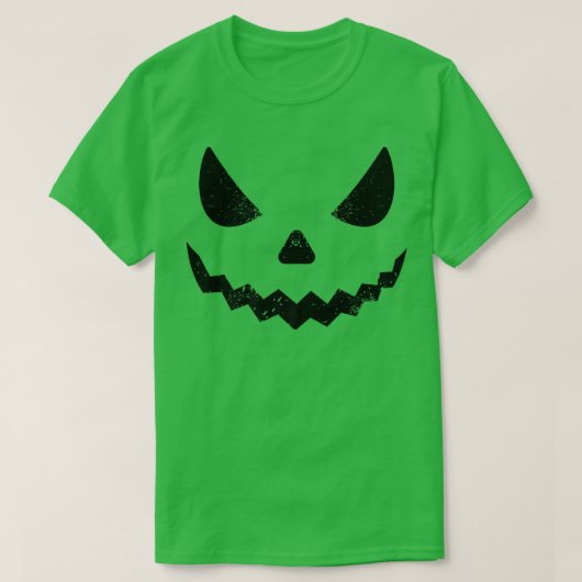 Giant Jack O Lantern Face Scary Halloween Pumpkin T-shirt (Design voorkant)
