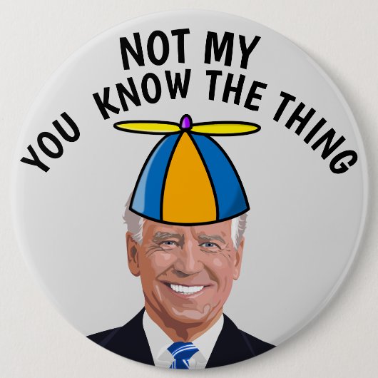 GIANT JOE BIDEN NIET MIJN PRESIDENT DAN BUTTON (Voorkant)
