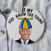 GIANT JOE BIDEN NIET MIJN PRESIDENT DAN BUTTON (In situ)