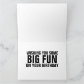 GIANT JUMBO VERJAARDAG CHIMPANSEE WENSKAART KAART (Binnen)