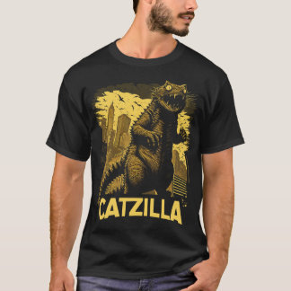 Giant Kaiju Kat Monster Catzilla T-shirt