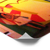 Giant Kerstmis Kaart in Bangkok, Thailand Poster (Hoek)