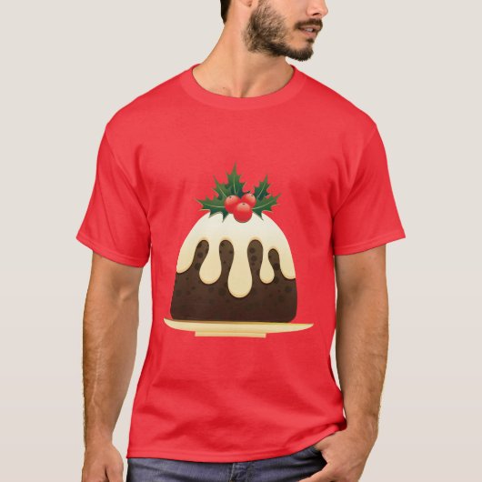 Giant Kerstmis Pudding T-shirt (Voorkant)