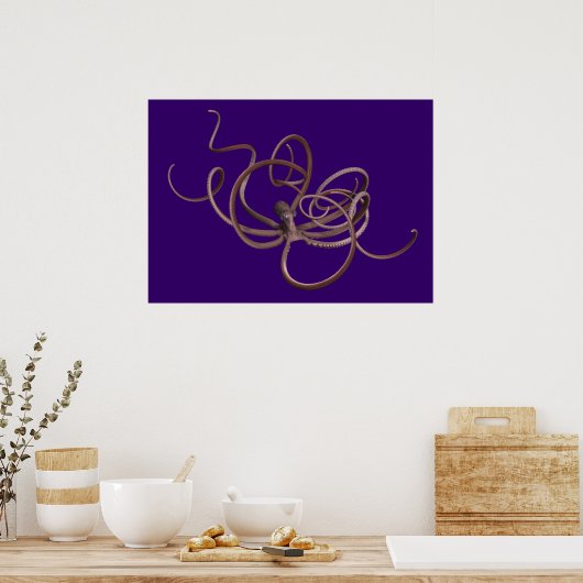 Giant Kraken Poster (Keuken)