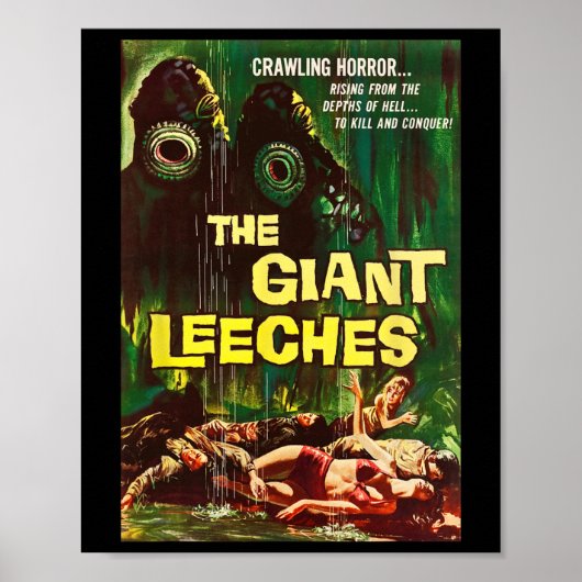 Giant Leeches Clic Halloween Monster Poster Horror (Voorkant)