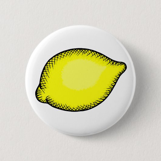 Giant Lemon Ronde Button 5,7 Cm (Voorkant)