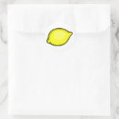 Giant Lemon Ronde Sticker (Tas)