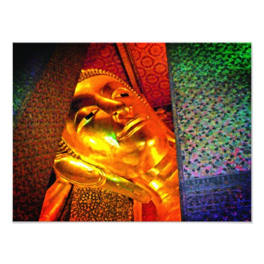 Giant liggende Boeddha Foto Afdruk (Voorkant)