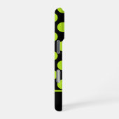 Giant Lime Green Polka Dots on Black iPhone Case Hoesje (Rechterkant)