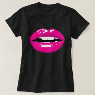 Giant Lip Lipstick Queen Black T-Shirt