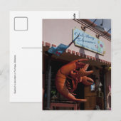 Giant lobster, zeevruchten, Fairhope Alabama Briefkaart (Voorkant / Achterkant)