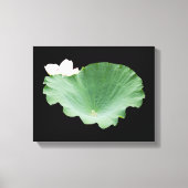 Giant Lotus Leaf met Bloom Canvas Afdruk (Voorkant)