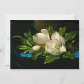 Giant Magnolia op een blauwe vlinderdoek Kaart (Voorkant)