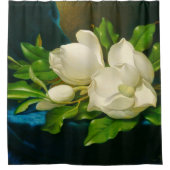 Giant Magnolias Martin Johnson Heade Fine Art Douchegordijn (Voorkant)