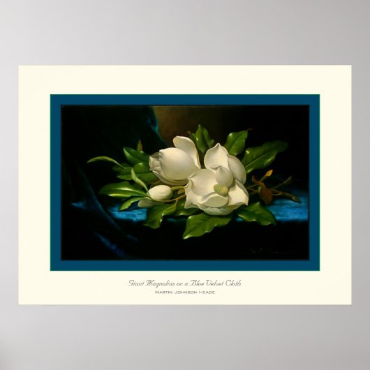 Giant Magnolias~ Martin Johnson Heade Poster (Voorkant)