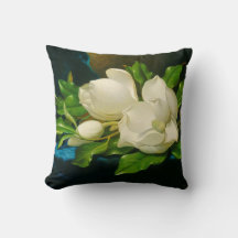 Giant Magnolias op een blauw fluwelen doek (Heade)