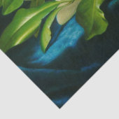 Giant Magnolias op een blauw fluwelen doek (Heade) Tissuepapier (Detail)