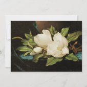 Giant Magnolias op een blauwe vlinderkast van MJ H (Voorkant)