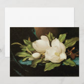 Giant Magnolias op een blauwe vlinderkast van MJ H (Voorkant / Achterkant)