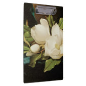 Giant Magnolias op een blauwe vlinderkast van MJ H Klembord (Rechts)