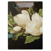 Giant Magnolias op een blauwe vlinderkast van MJ H Klembord (Voorkant)