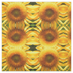Giant mammoth yellow sunflower stof