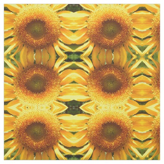 Giant mammoth yellow sunflower stof (Swatch)