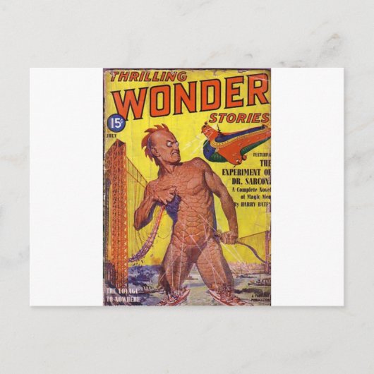 Giant Man Dingen van het Zee Briefkaart (Voorkant)