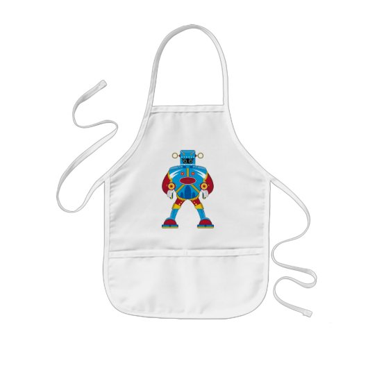 Giant Mecha Robot Apron Kinder Schort (Voorkant)