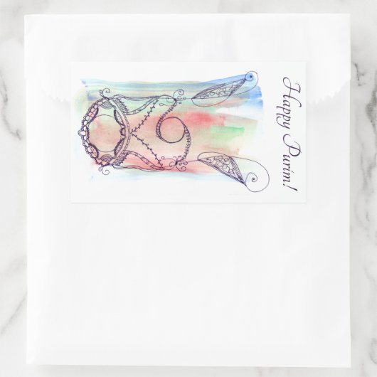 Giant Megillah Scroll Purim Rechthoekige Sticker (Tas)