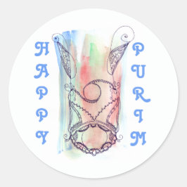 Giant Megillah Scroll Purim Ronde Sticker