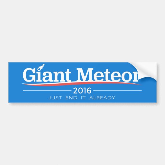 Giant Meteor 2016 Bumpersticker (Voorkant)