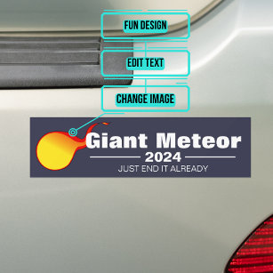 Giant Meteor 2024 Bumpersticker