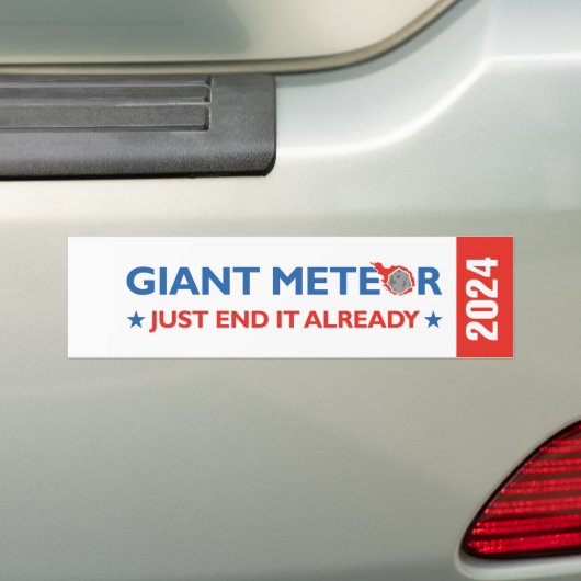 Giant Meteor 2024 Bumpersticker (Op auto)