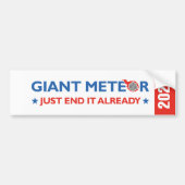 Giant Meteor 2024 Bumpersticker (Voorkant)