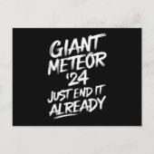 Giant Meteor 2024 maakt het nu al af Briefkaart (Voorkant)